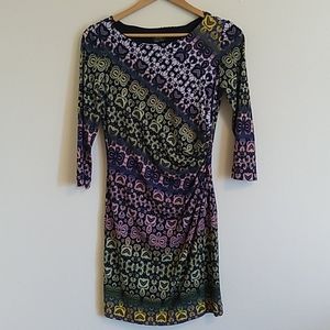 Muse Colorful Lace Fabric Dress